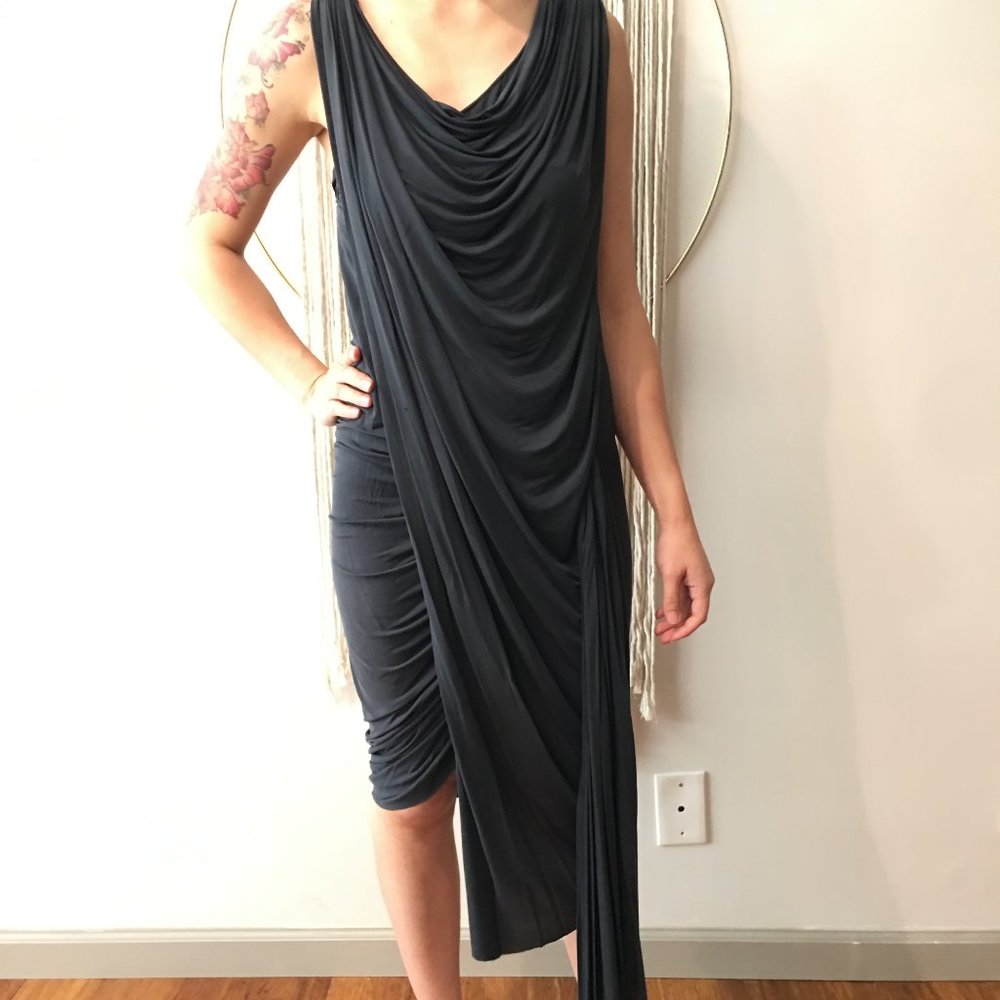 Alexander Wang DRAPED assymetical slinky dress
